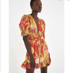 NWT Farm Rio Papaya Romper size L